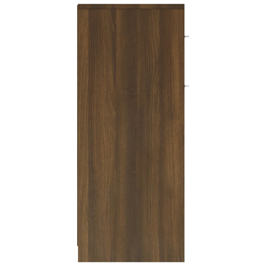 vidaXL Armario baño madera contrachapada roble marrón 60x33x80 cm