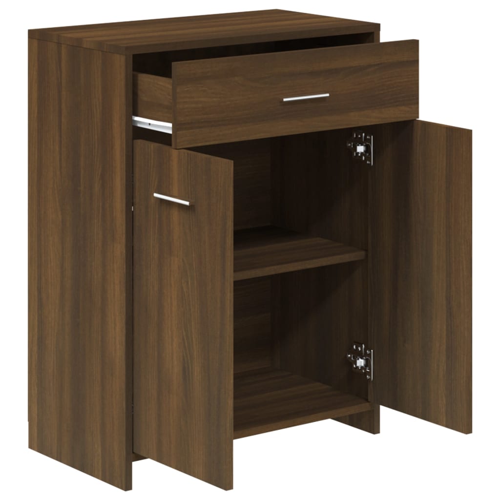 vidaXL Armario baño madera contrachapada roble marrón 60x33x80 cm