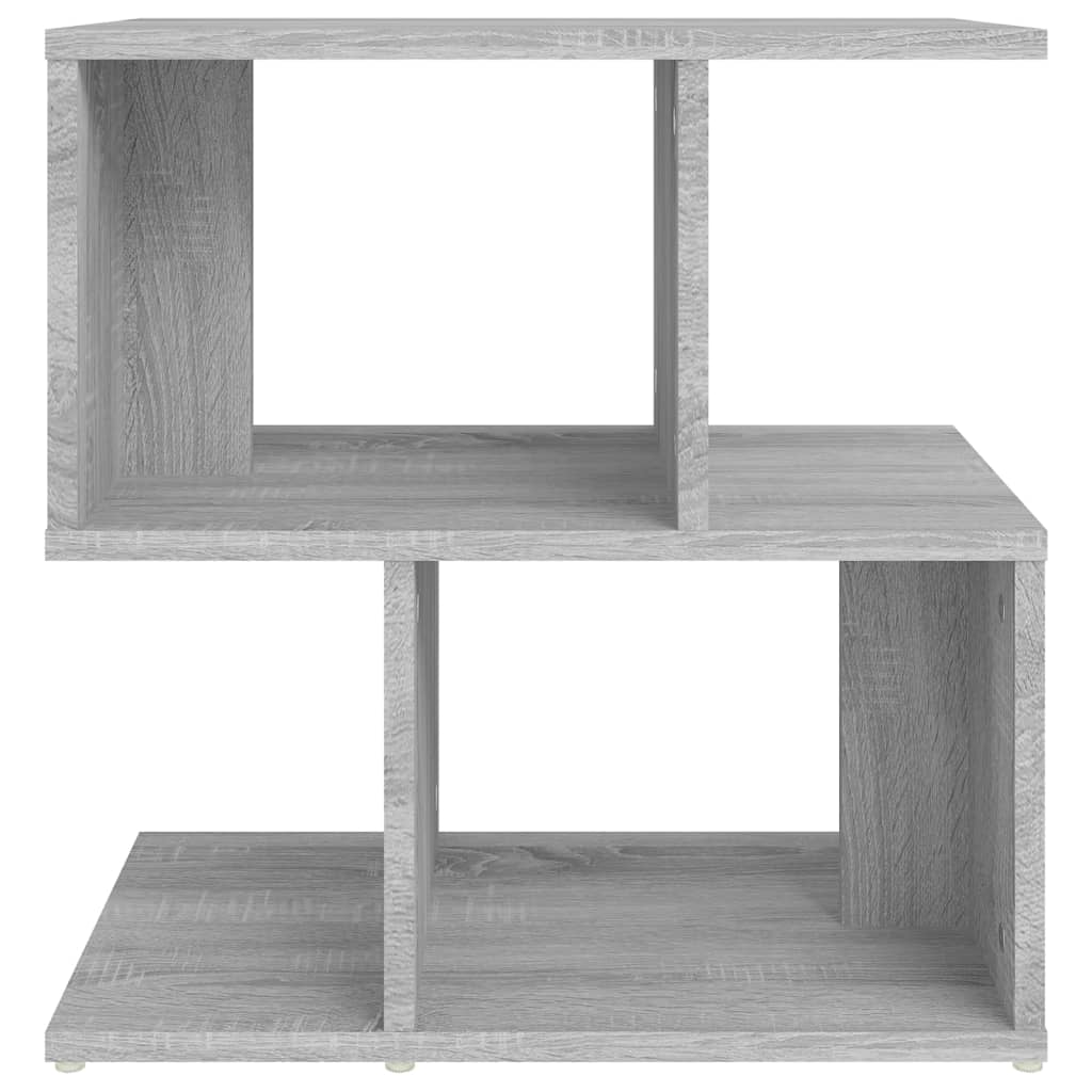 vidaXL Mesita de noche madera contrachapada gris Sonoma 50x30x51,5 cm