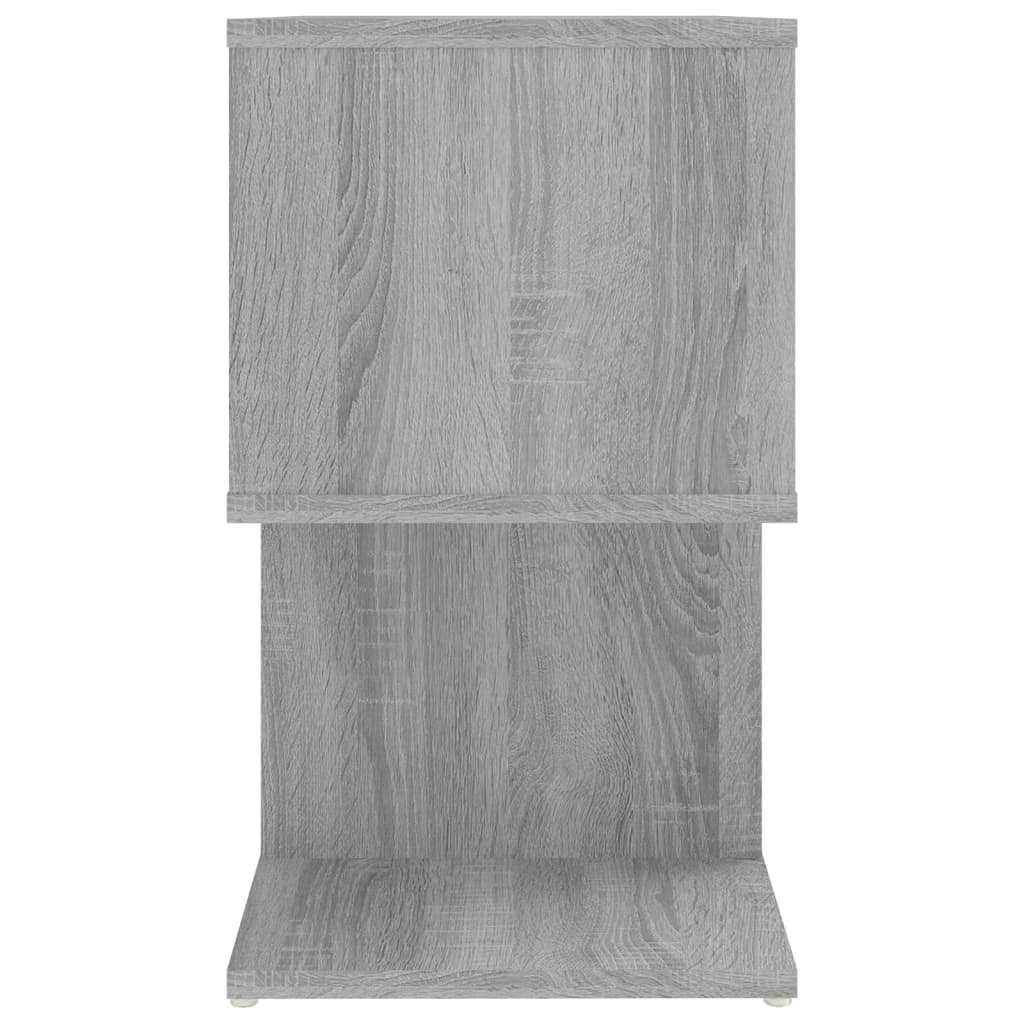 vidaXL Mesita de noche madera contrachapada gris Sonoma 50x30x51,5 cm