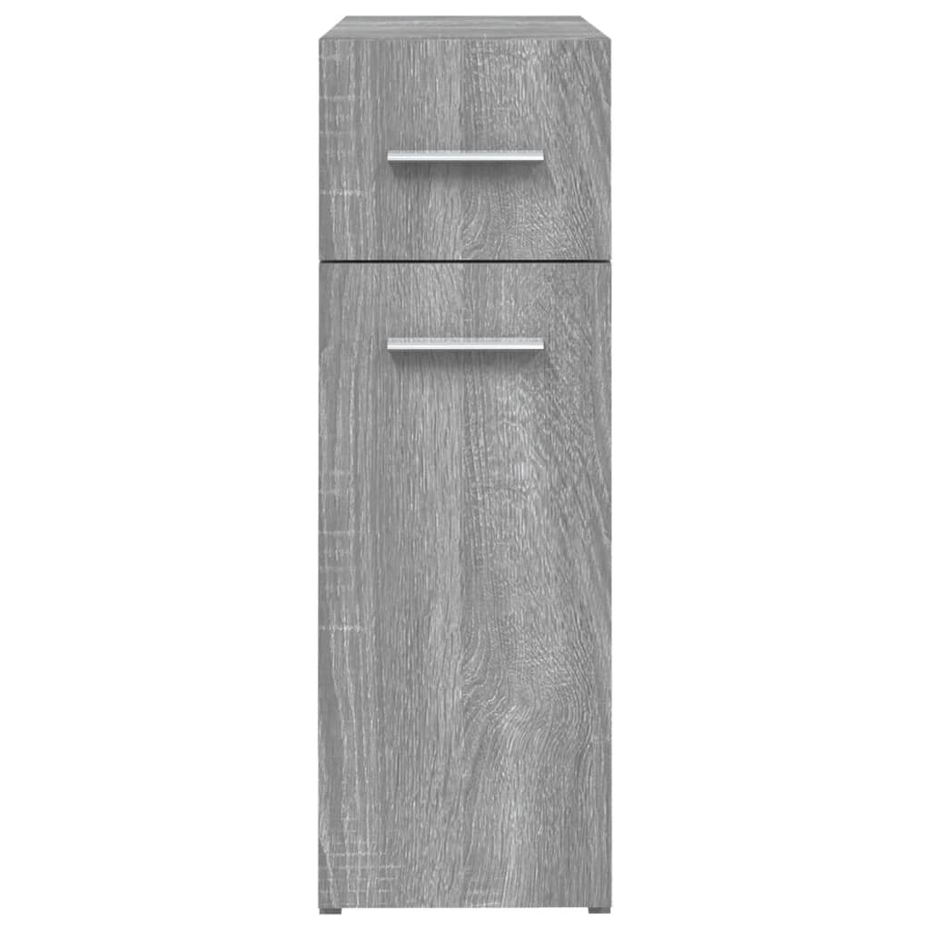 vidaXL Armario botiquín madera contrachapada gris Sonoma 20x45,5x60cm