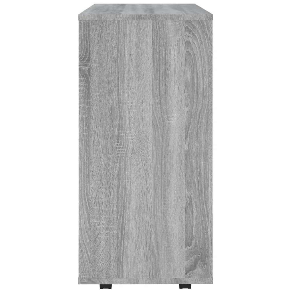 vidaXL Armario con ruedas madera contrachapada gris Sonoma 60x35x75 cm