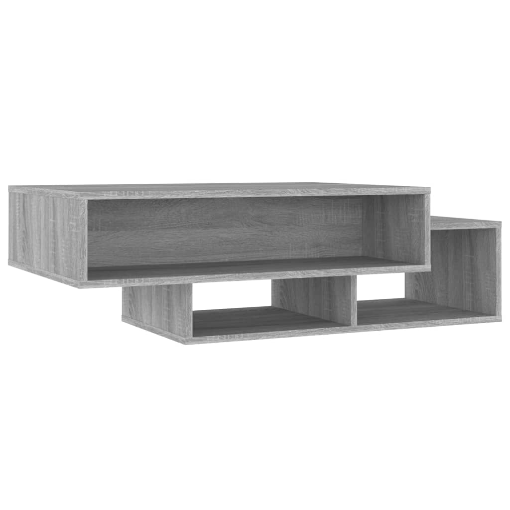 vidaXL Mesa de centro madera de ingeniería gris Sonoma 105x55x32 cm