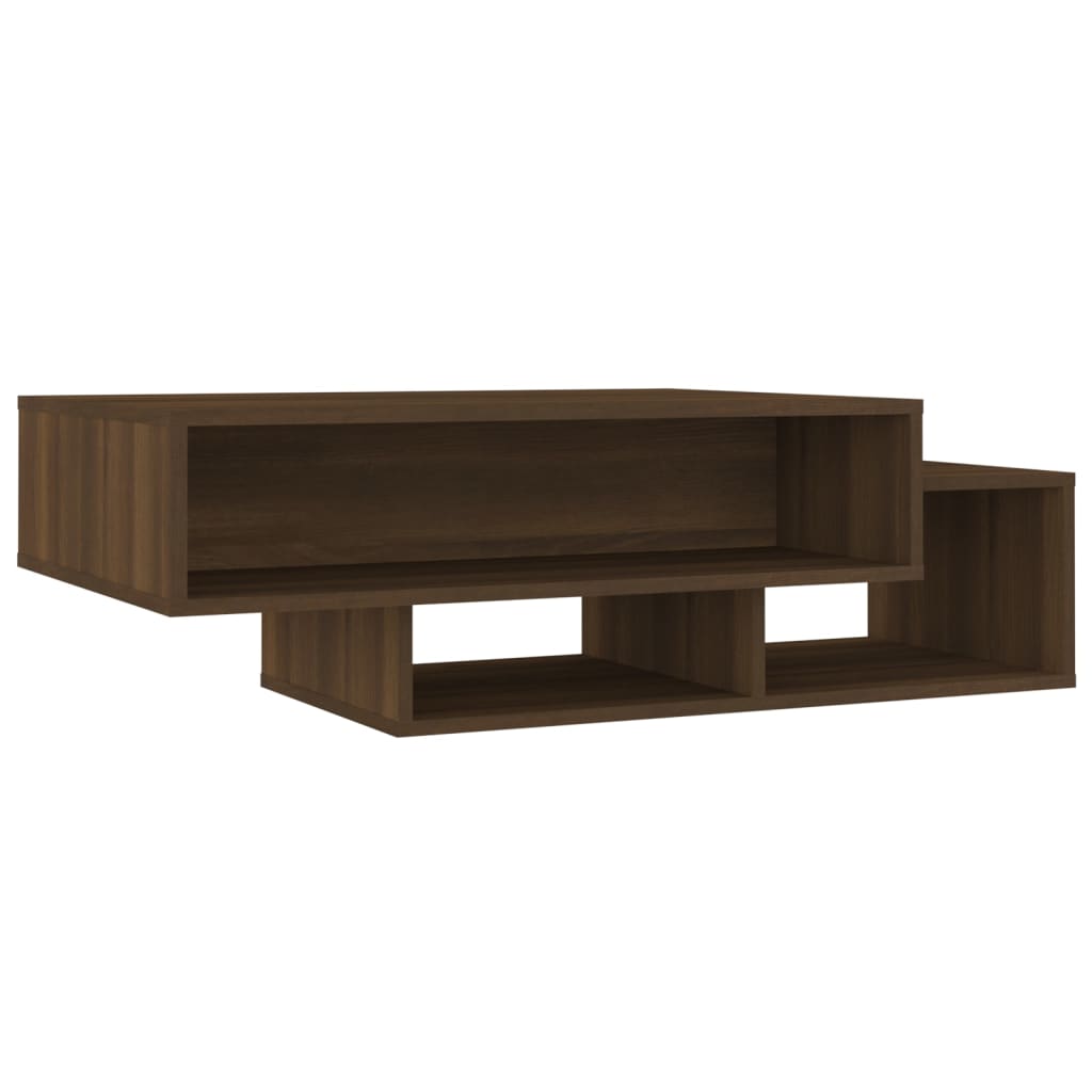 vidaXL Mesa de centro madera de ingeniería roble marrón 105x55x32 cm