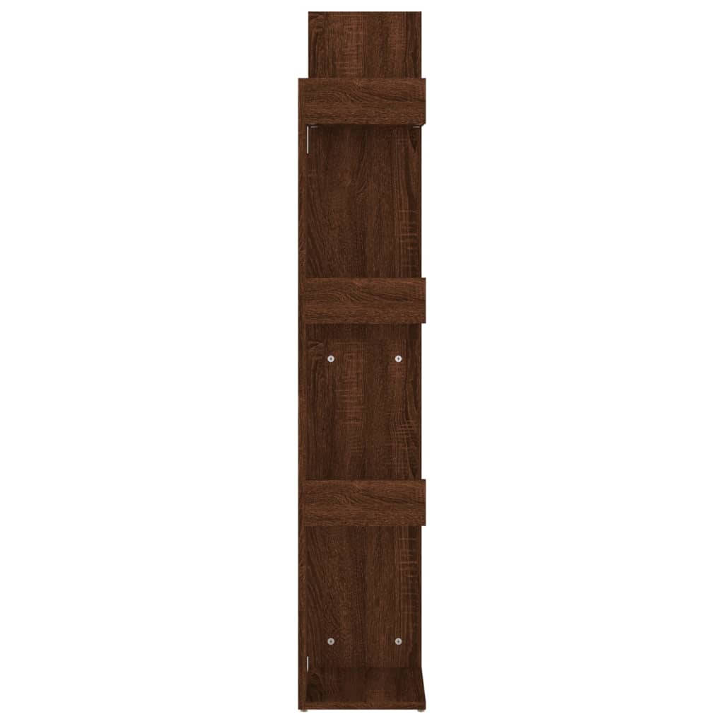 vidaXL Estantería madera contrachapada roble marrón 48x25,5x140 cm