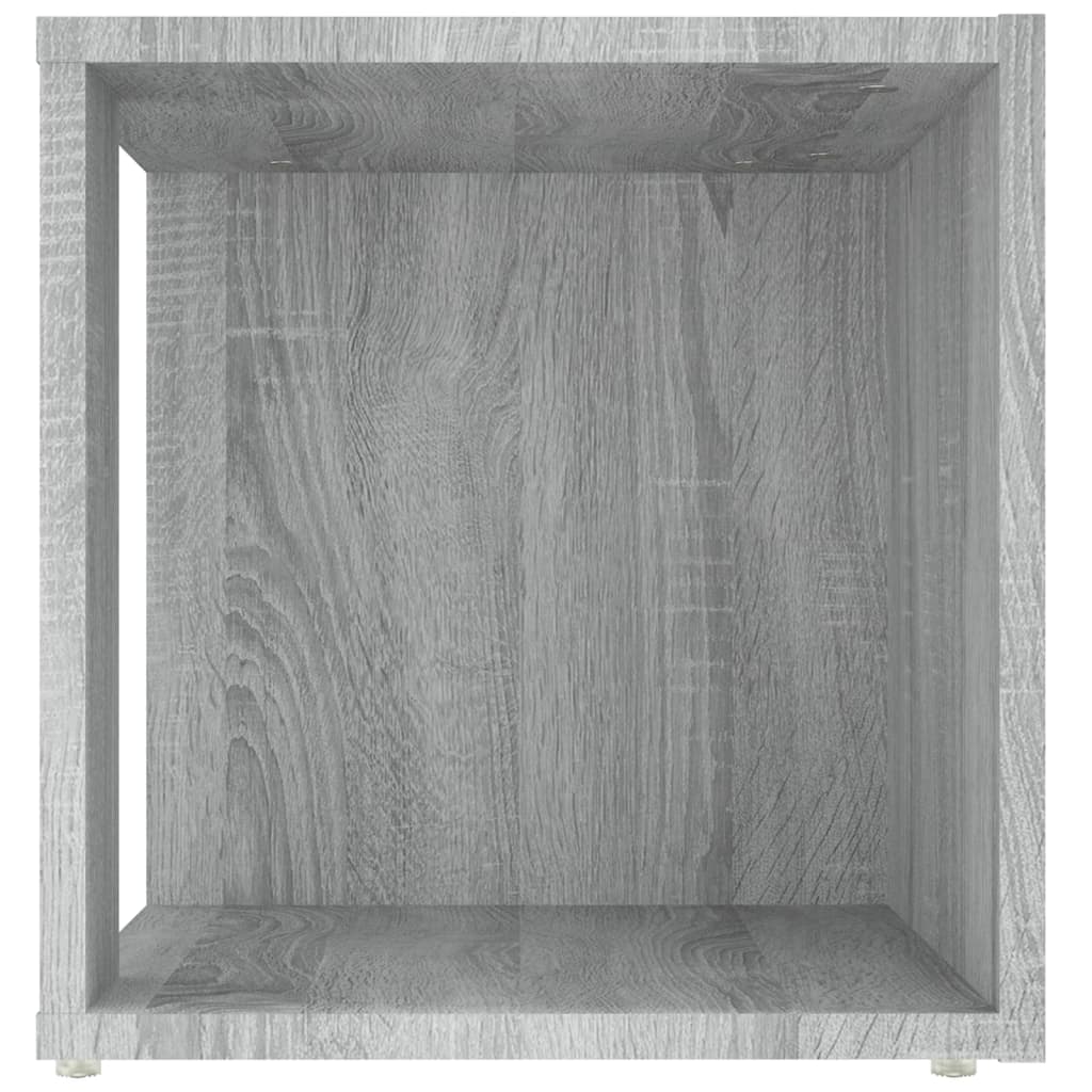 vidaXL Mesa auxiliar madera contrachapada gris Sonoma 33x33x34,5 cm