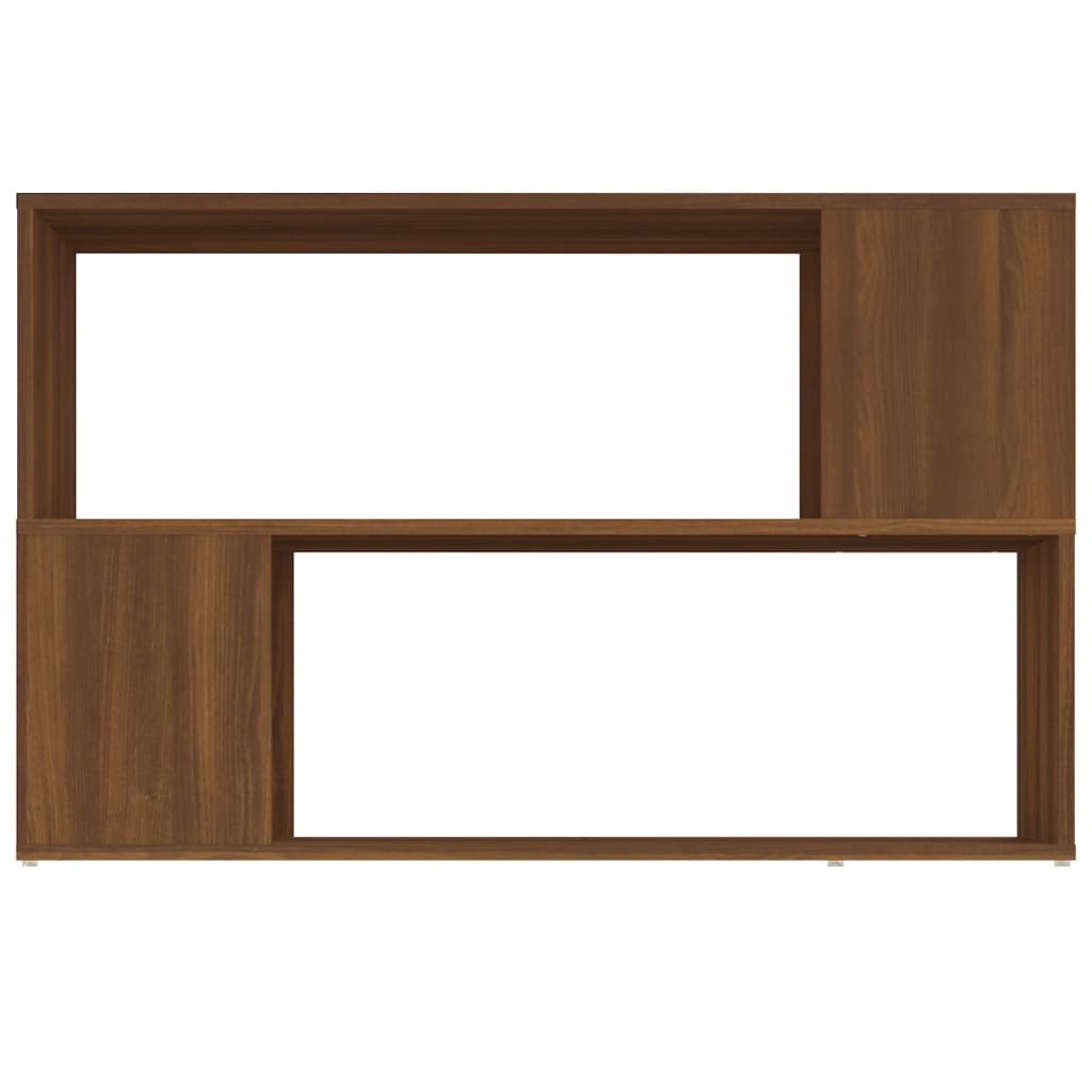 vidaXL Estantería de madera contrachapada marrón roble 100x24x63 cm