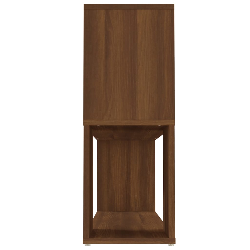 vidaXL Estantería de madera contrachapada marrón roble 100x24x63 cm