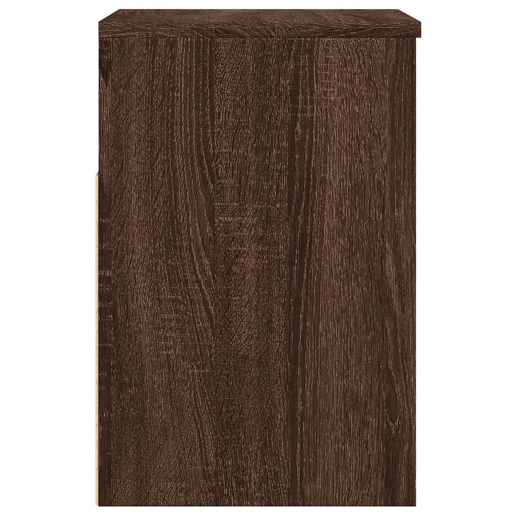 vidaXL Banco zapatero madera contrachapada roble marrón 60x30x45 cm