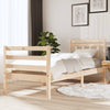 vidaXL Estructura de cama madera maciza 90x200 cm