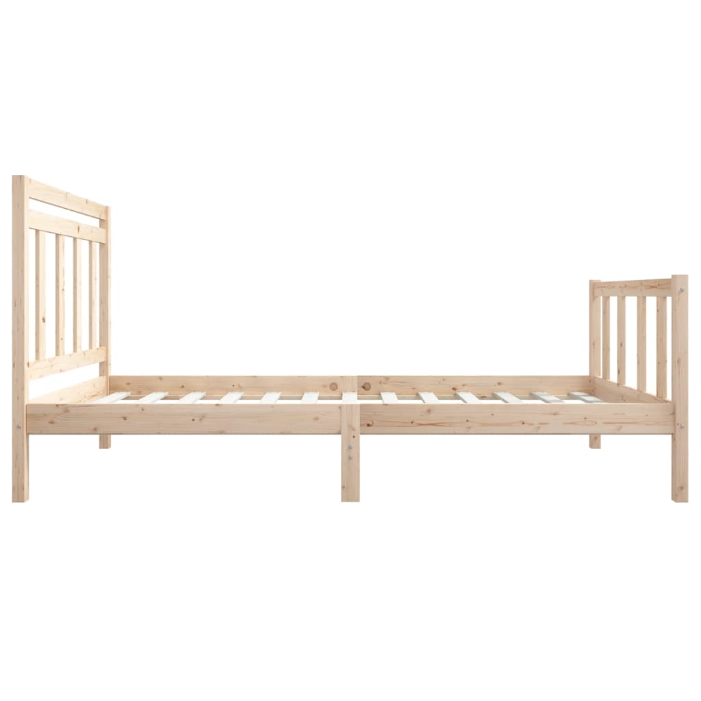 vidaXL Estructura de cama madera maciza 100x200 cm