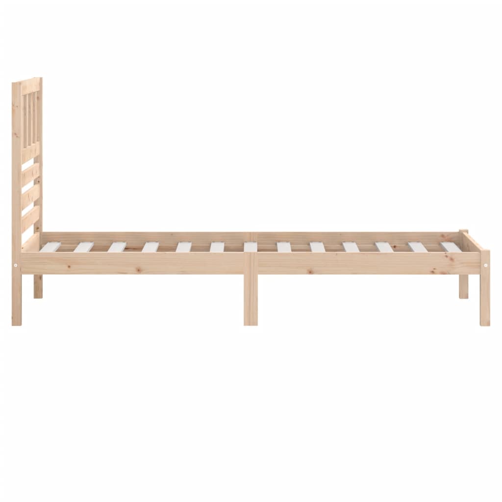 vidaXL Estructura de cama sin colchón madera maciza de pino 100x200 cm