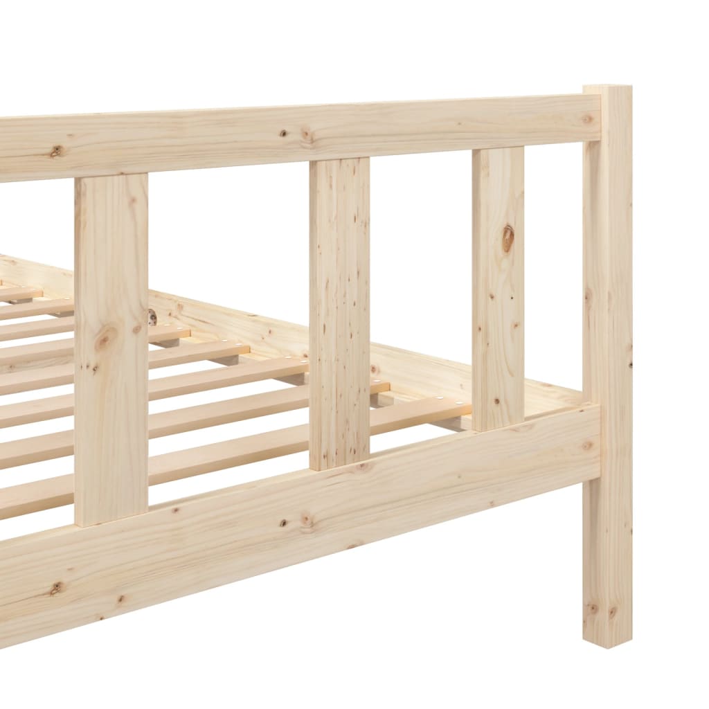 vidaXL Estructura de cama madera maciza 100x200 cm