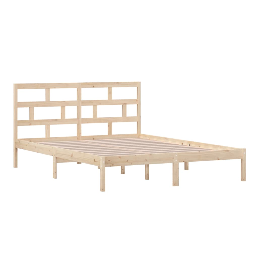 vidaXL Estructura de cama de madera maciza 150x200 cm