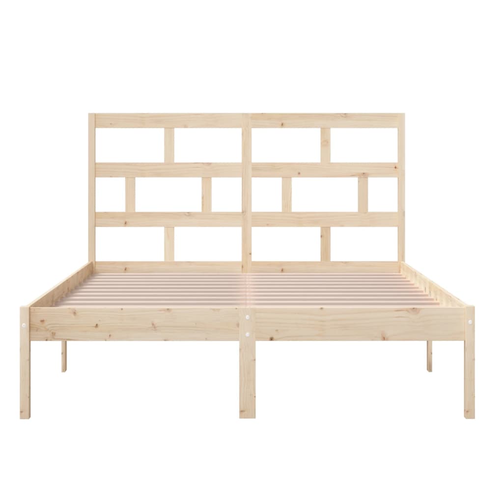 vidaXL Estructura de cama de madera maciza 150x200 cm