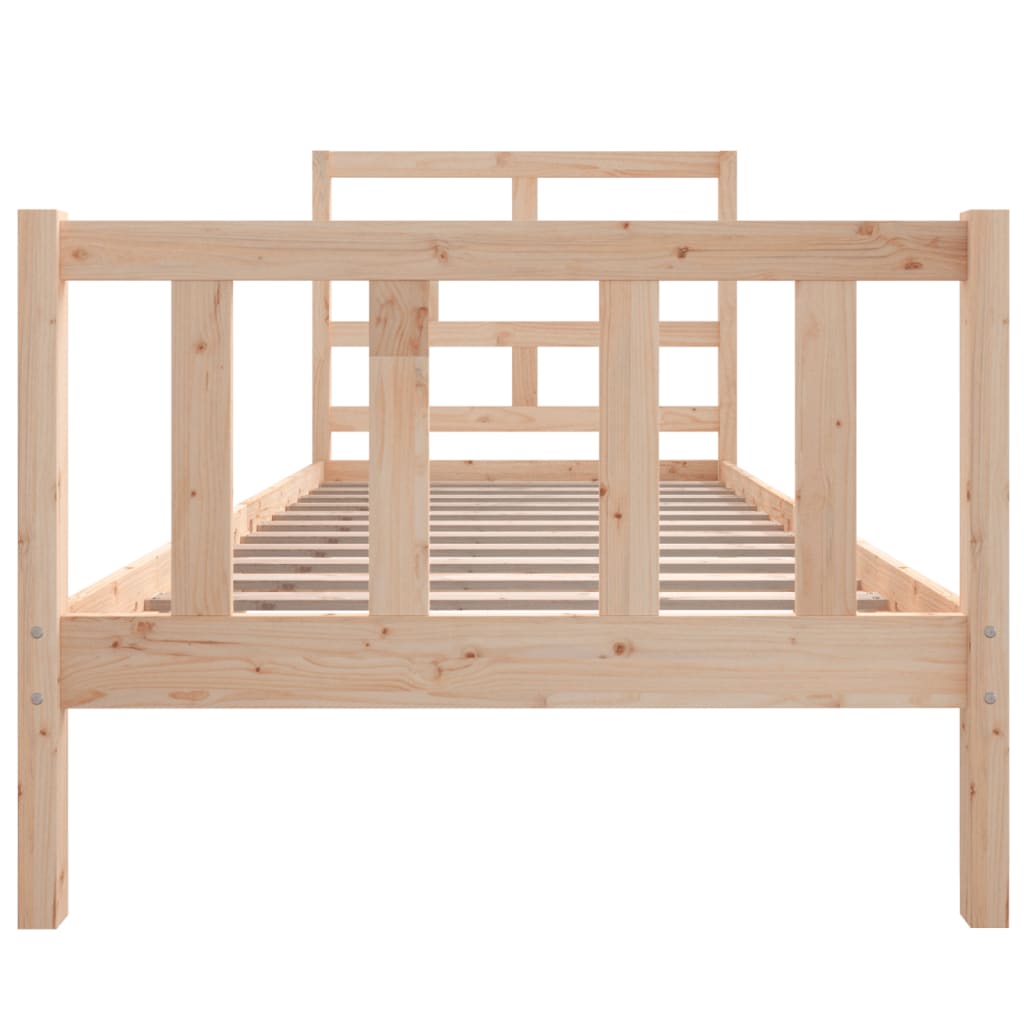 vidaXL Estructura de cama madera maciza de pino 100x200 cm