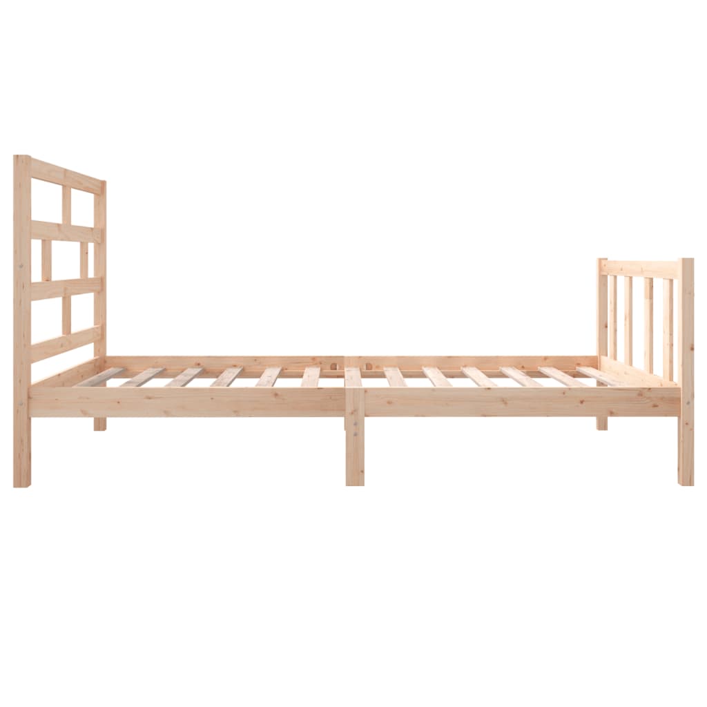 vidaXL Estructura de cama madera maciza de pino 100x200 cm