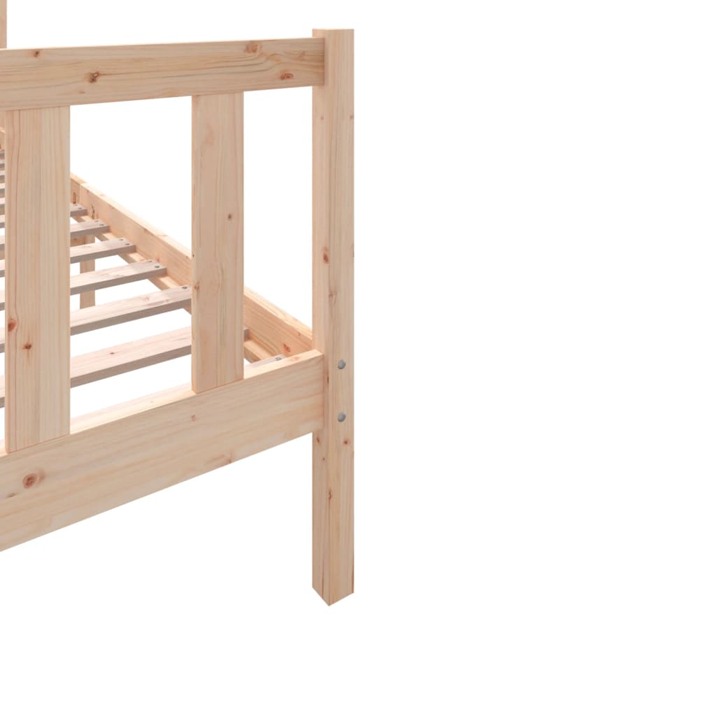 vidaXL Estructura de cama madera maciza de pino 100x200 cm