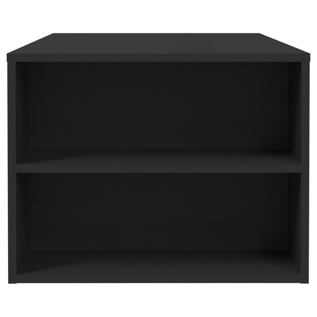 vidaXL Mesa de centro madera de ingeniería negra 102x55x42 cm