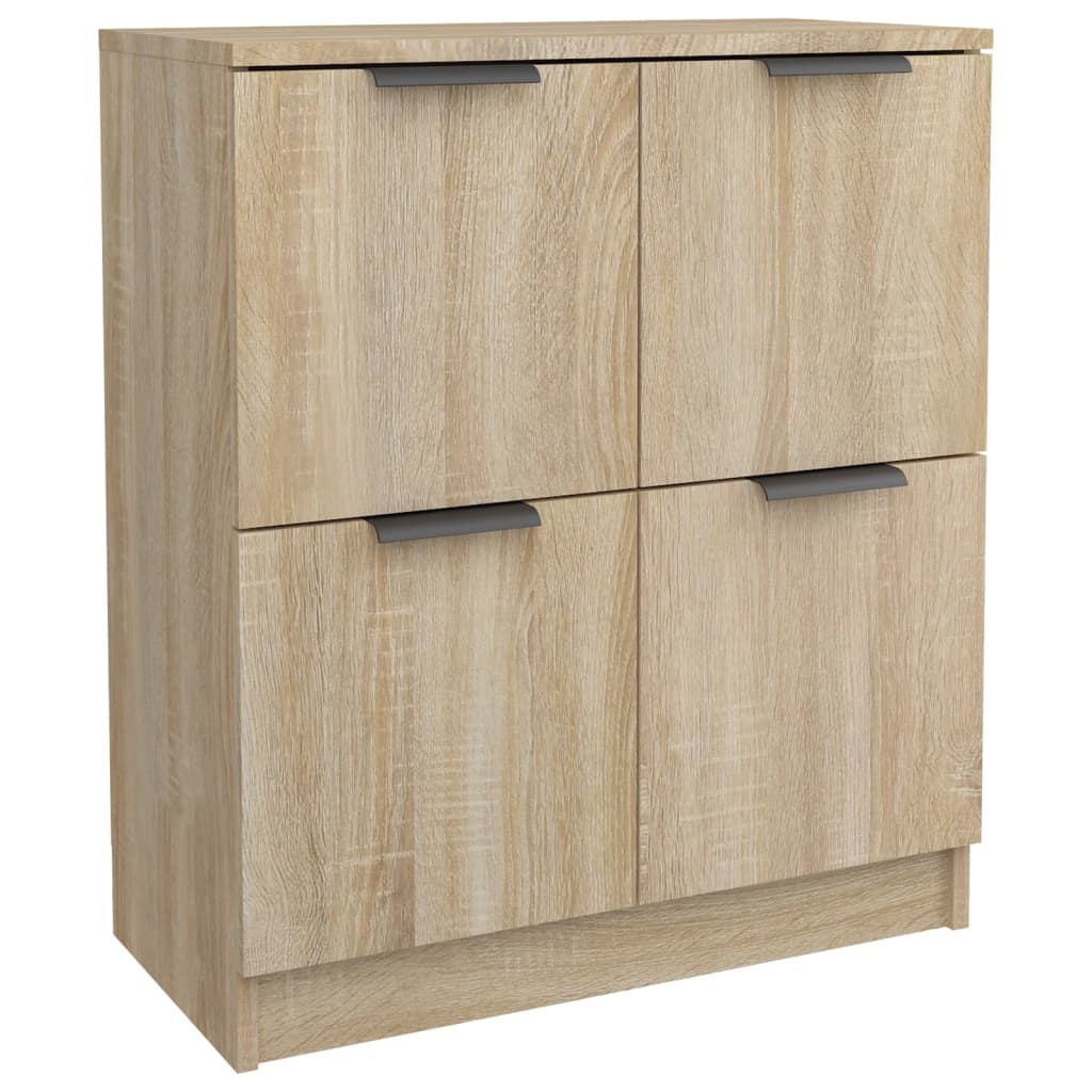 vidaXL Aparador de madera contrachapada color roble Sonoma 60x30x70 cm