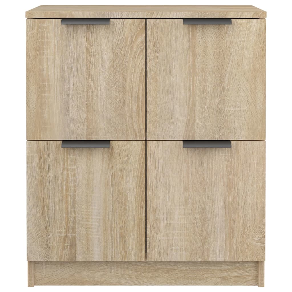 vidaXL Aparador de madera contrachapada color roble Sonoma 60x30x70 cm