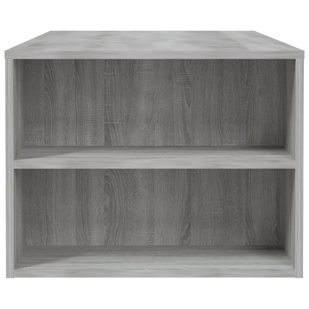 vidaXL Mesa de centro madera de ingeniería gris Sonoma 102x55x42 cm