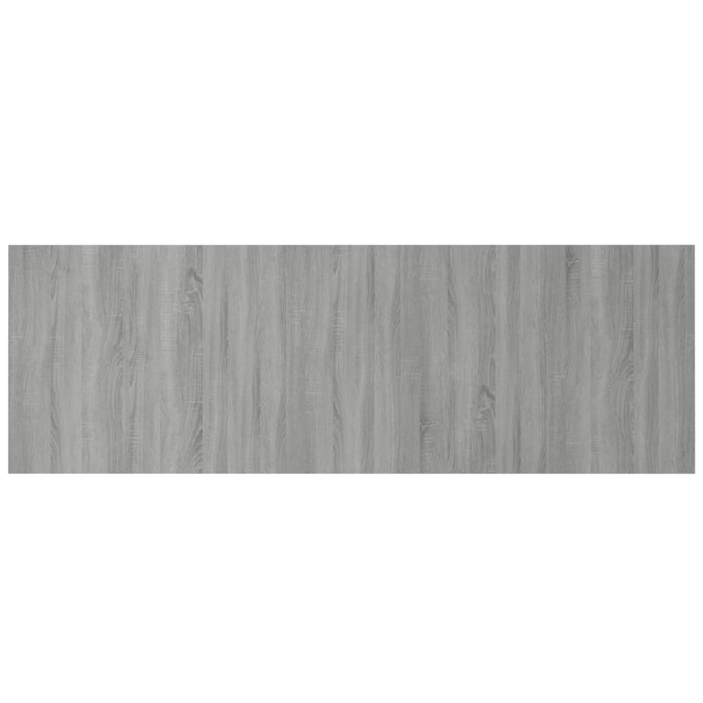 vidaXL Cabecero pared madera contrachapada gris Sonoma 240x1,5x80 cm