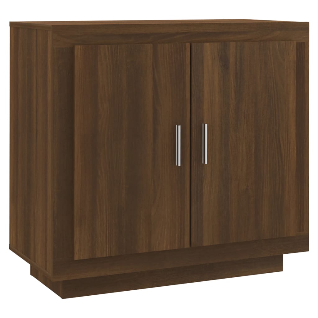 vidaXL Aparador de madera contrachapada roble marrón 80x40x75 cm