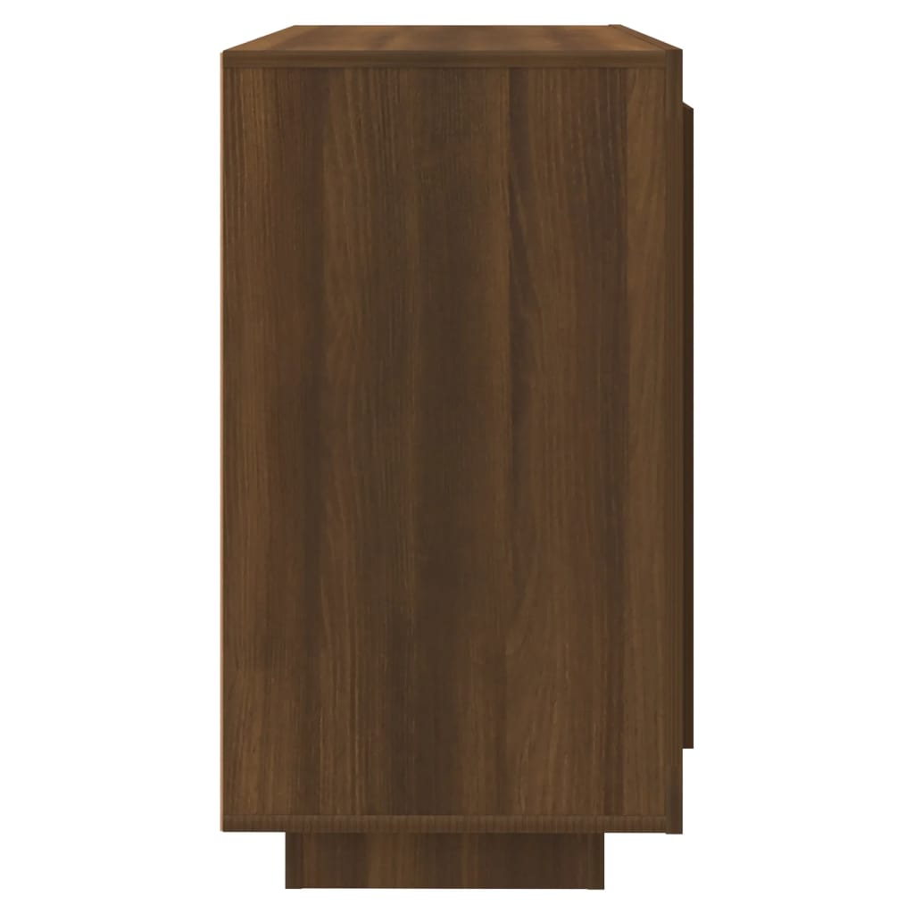 vidaXL Aparador de madera contrachapada roble marrón 80x40x75 cm