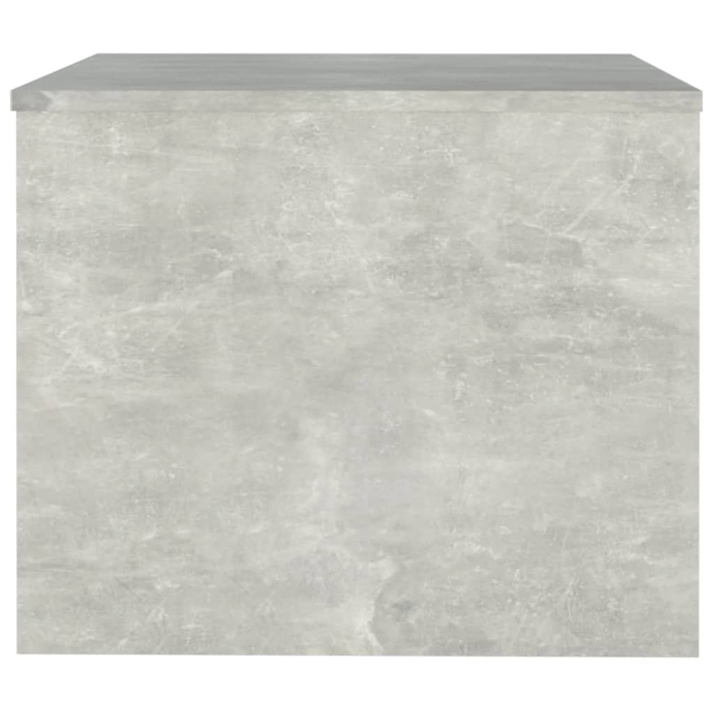 vidaXL Mesa de centro madera contrachapada gris hormigón 80x50x40 cm