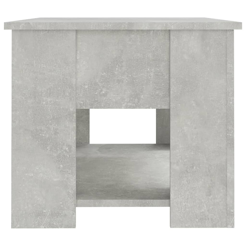 vidaXL Mesa de centro madera de ingeniería gris hormigón 79x49x41 cm