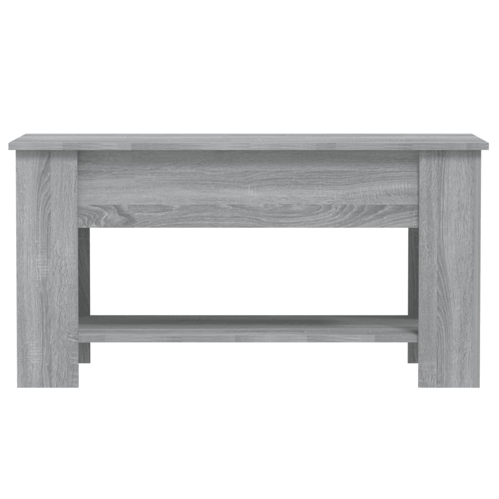 vidaXL Mesa de centro madera de ingeniería gris Sonoma 101x49x52 cm