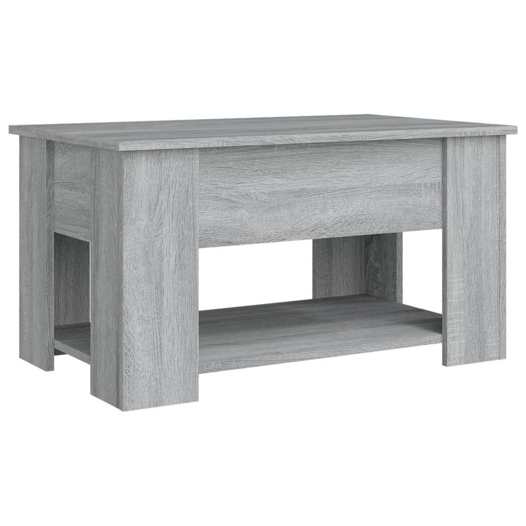 vidaXL Mesa de centro madera de ingeniería gris Sonoma 79x49x41 cm