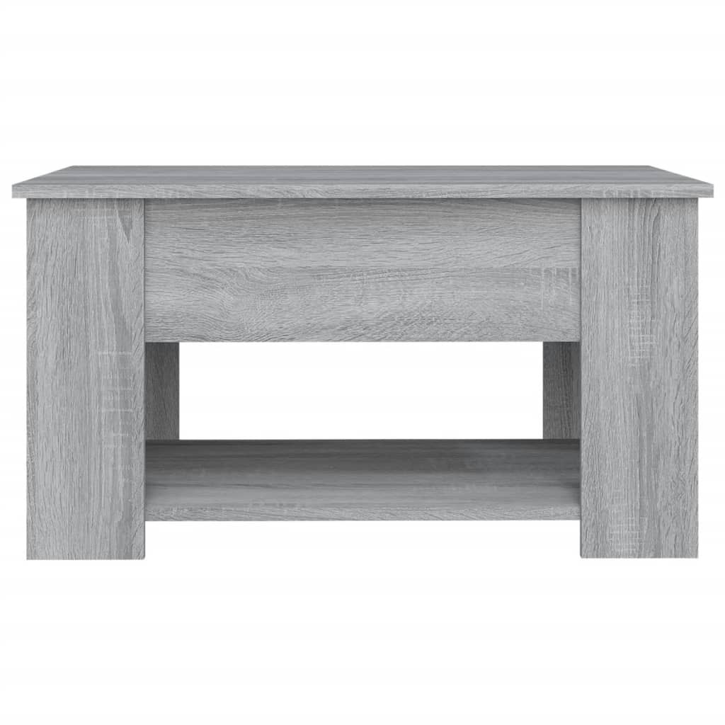 vidaXL Mesa de centro madera de ingeniería gris Sonoma 79x49x41 cm