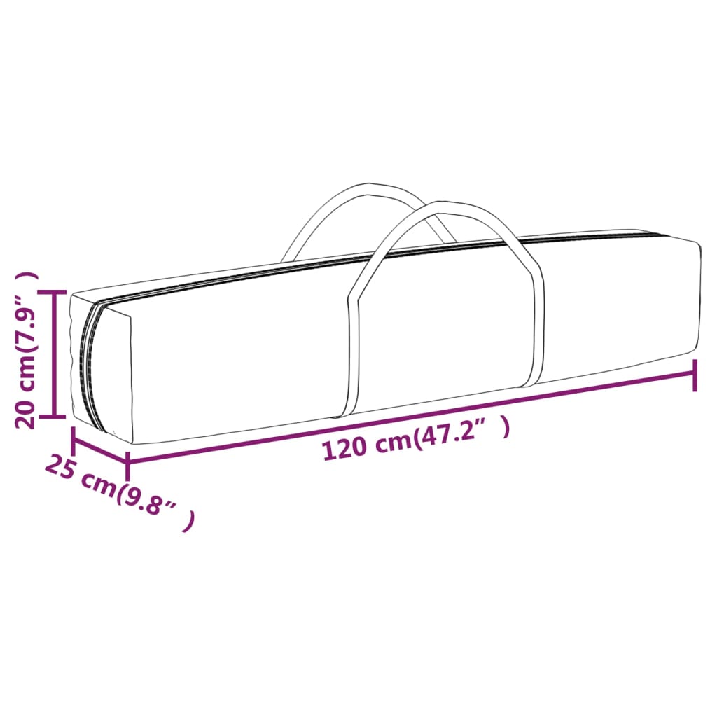 vidaXL Carpa para fiestas plegable azul 2x2 m