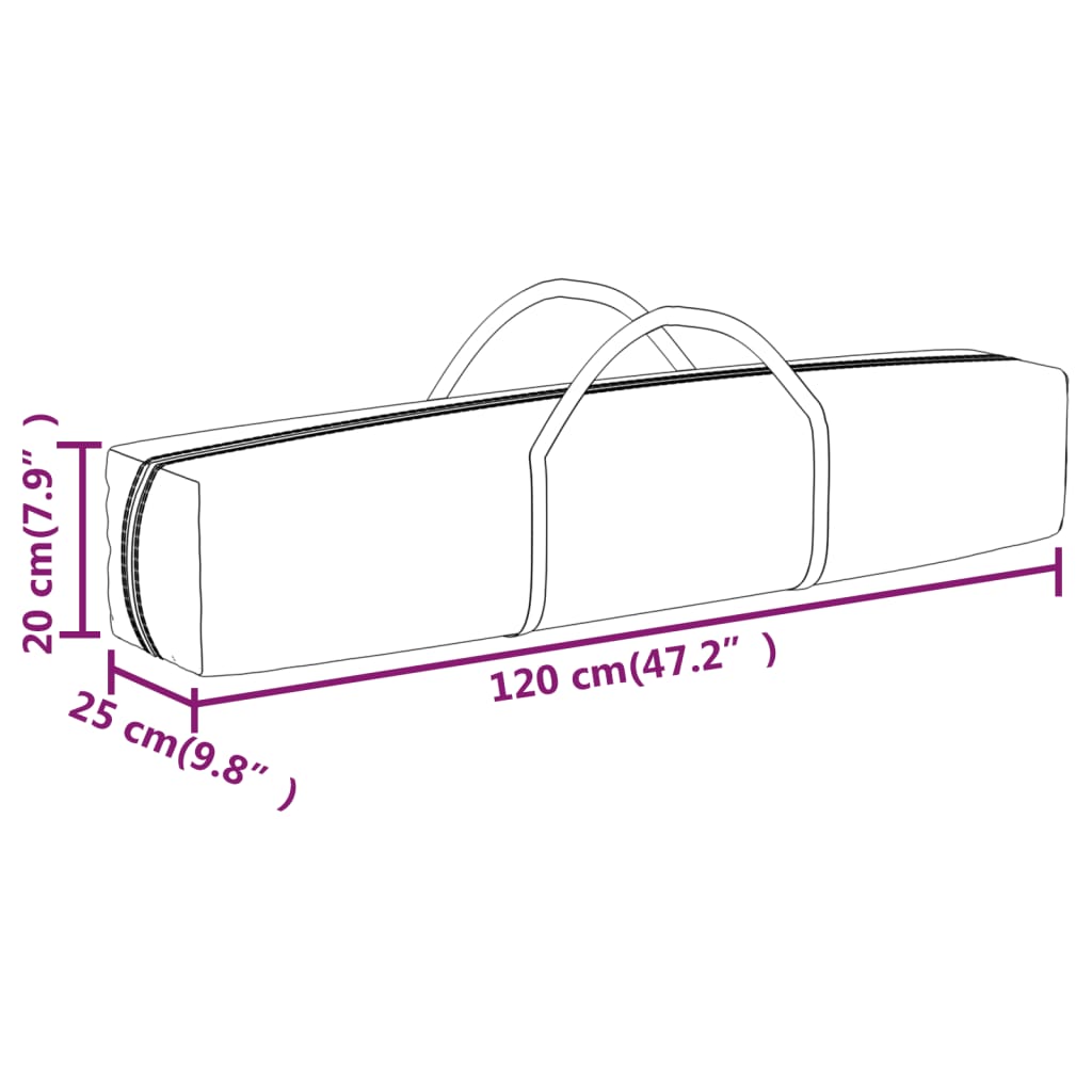 vidaXL Carpa para fiestas plegable blanco 2x2 m