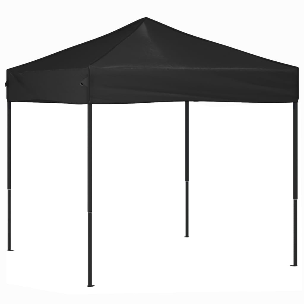 vidaXL Carpa para fiestas plegable negro 2x2 m