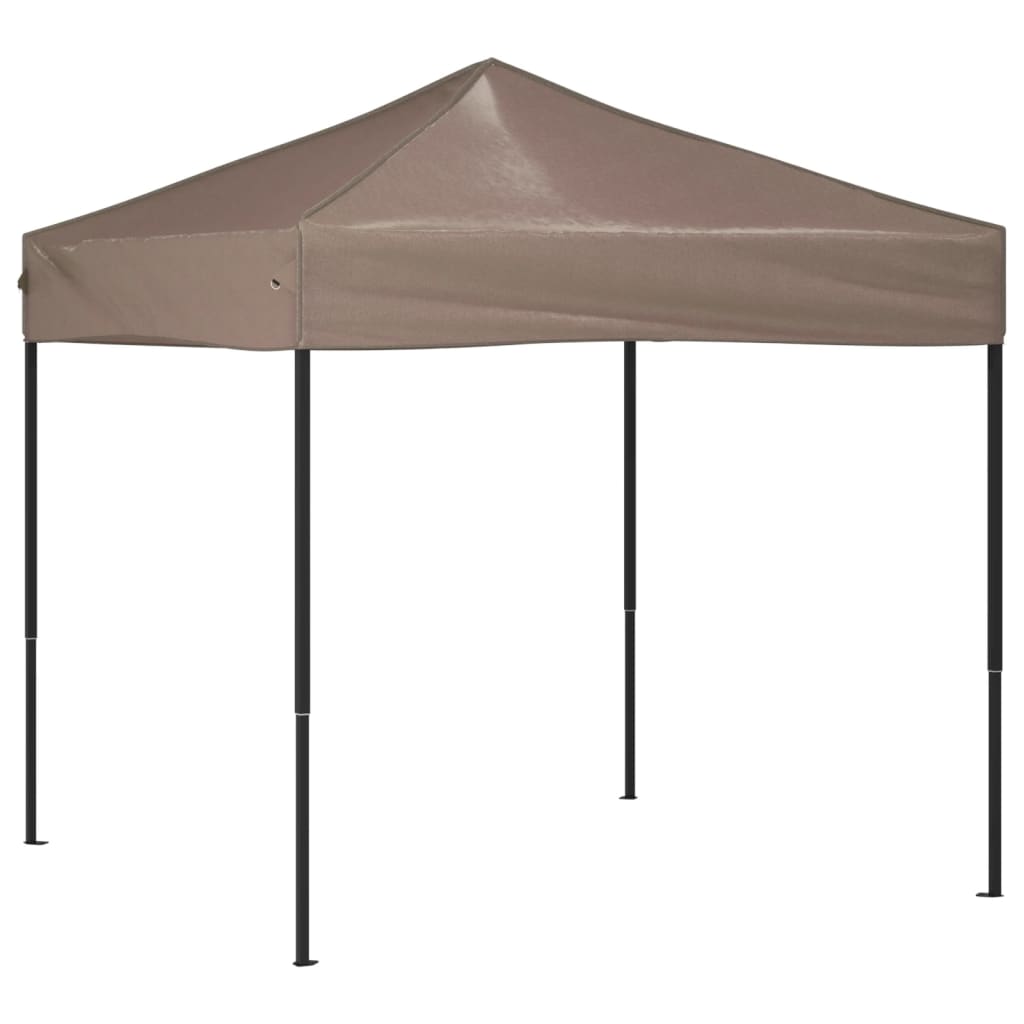 vidaXL Carpa para fiestas plegable gris taupe 2x2 m