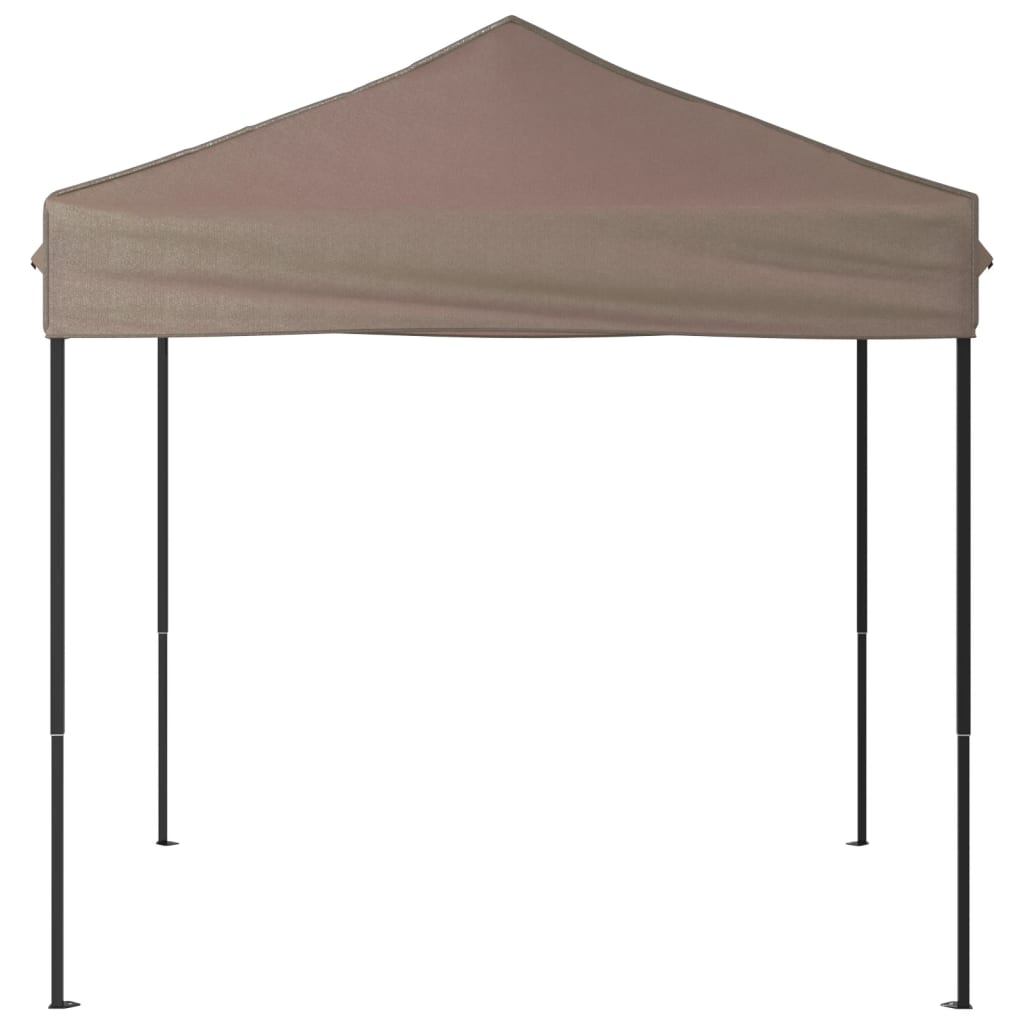 vidaXL Carpa para fiestas plegable gris taupe 2x2 m