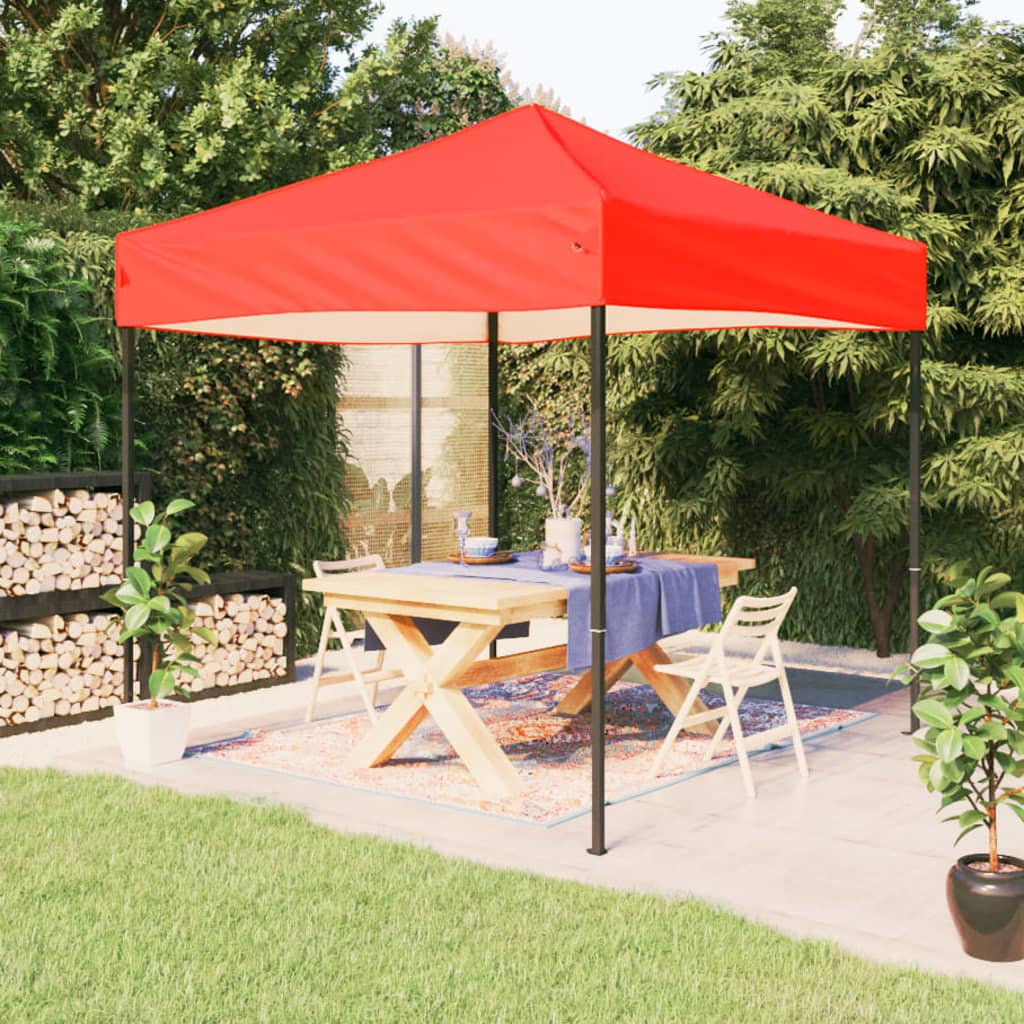 vidaXL Carpa para fiestas plegable rojo 2x2 m