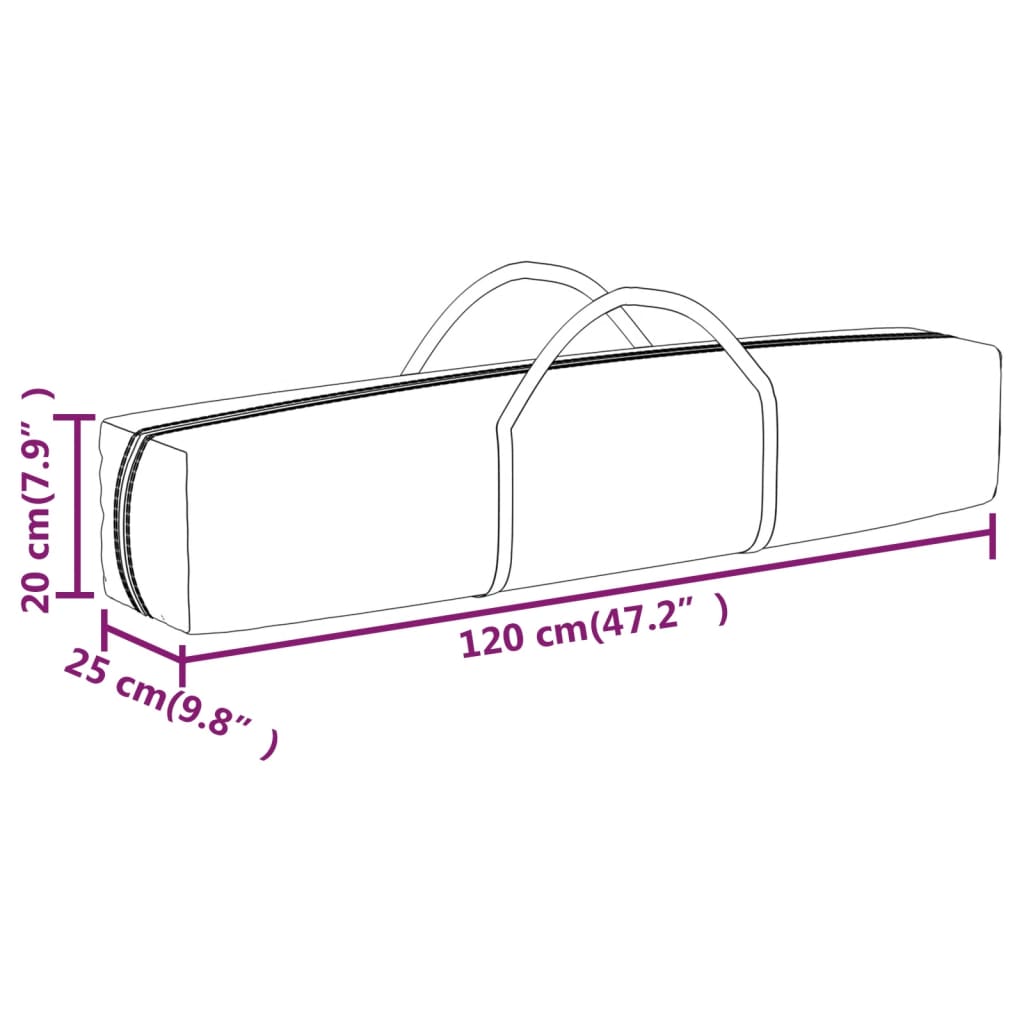 vidaXL Carpa para fiestas plegable con paredes laterales crema 2x2 m