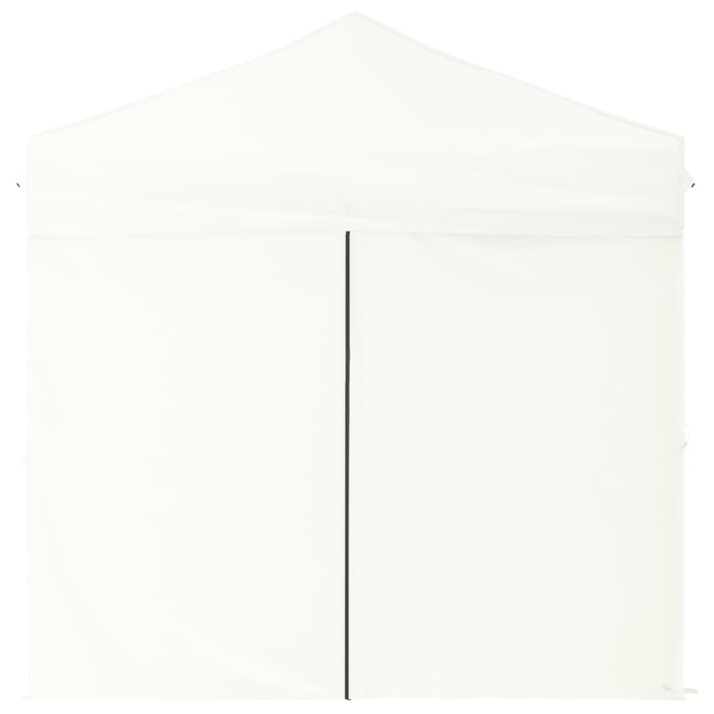 vidaXL Carpa para fiestas plegable con paredes laterales blanco 2x2 m