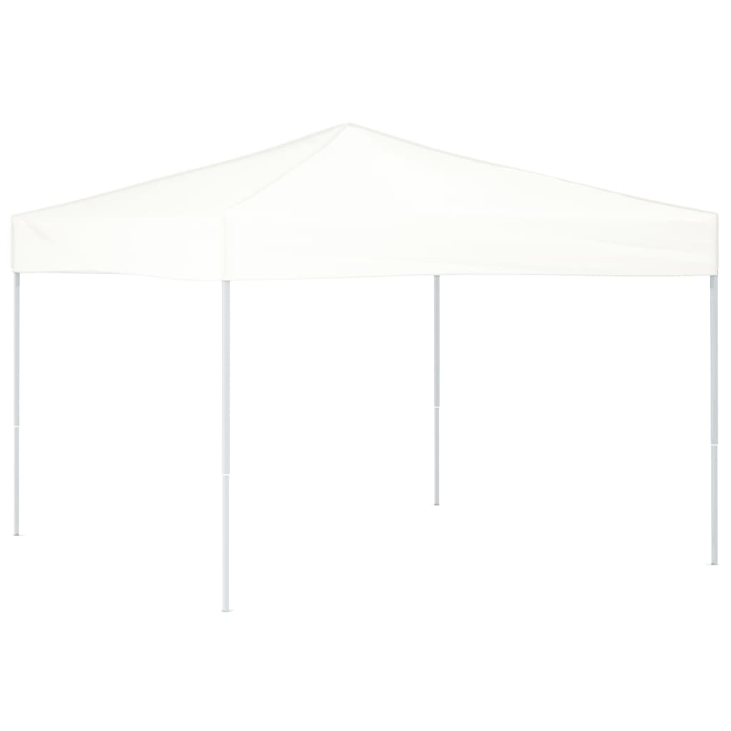 vidaXL Carpa para fiestas plegable blanco 3x3 m