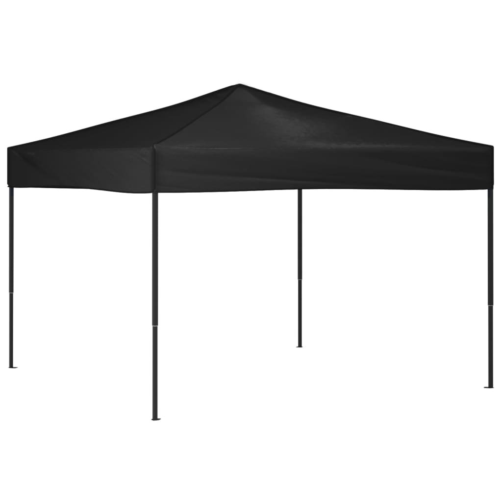 vidaXL Carpa para fiestas plegable negro 3x3 m