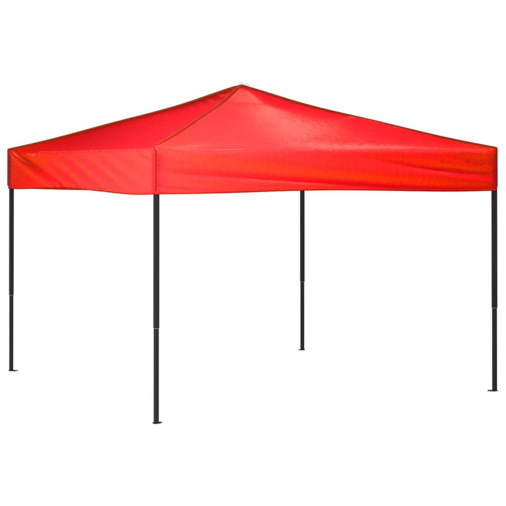 vidaXL Carpa para fiestas plegable rojo 3x3 m