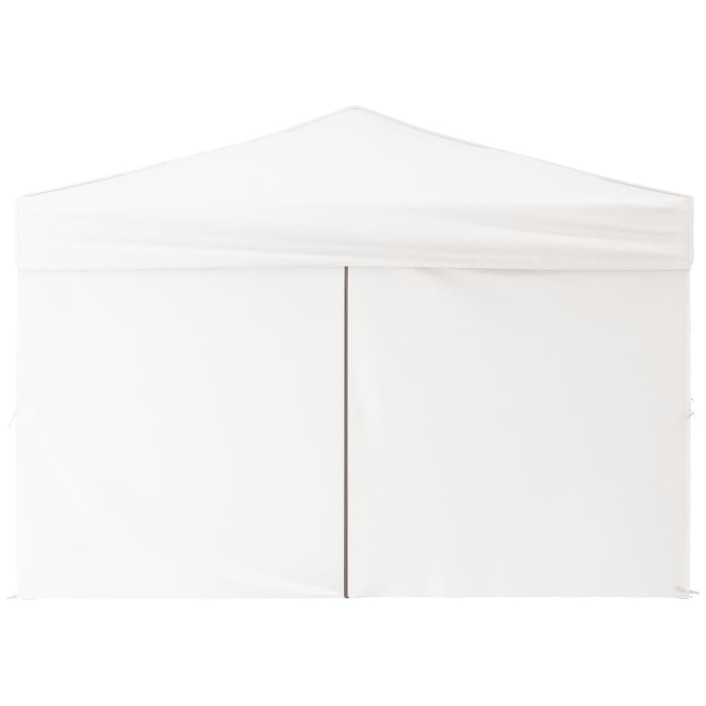 vidaXL Carpa para fiestas plegable con paredes laterales blanco 3x3 m