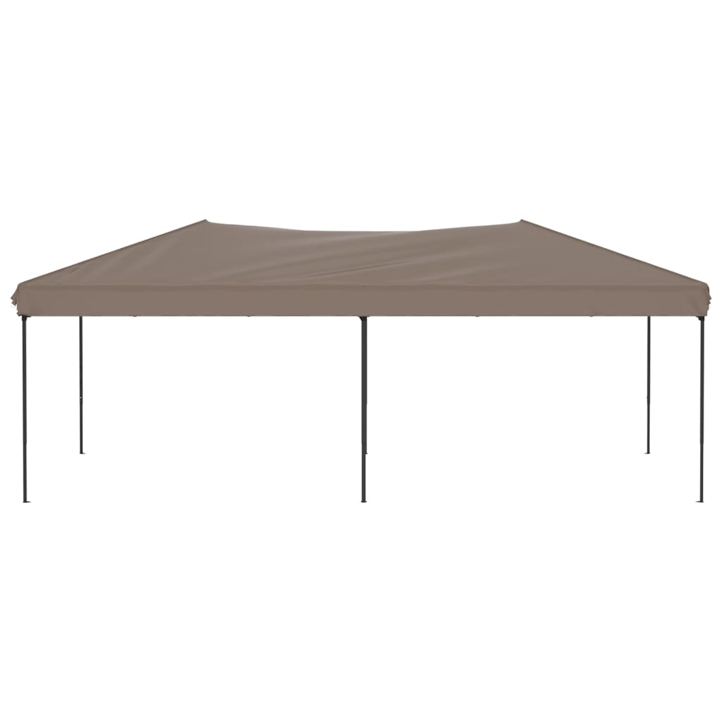 vidaXL Carpa para fiestas plegable gris taupe 3x6 m