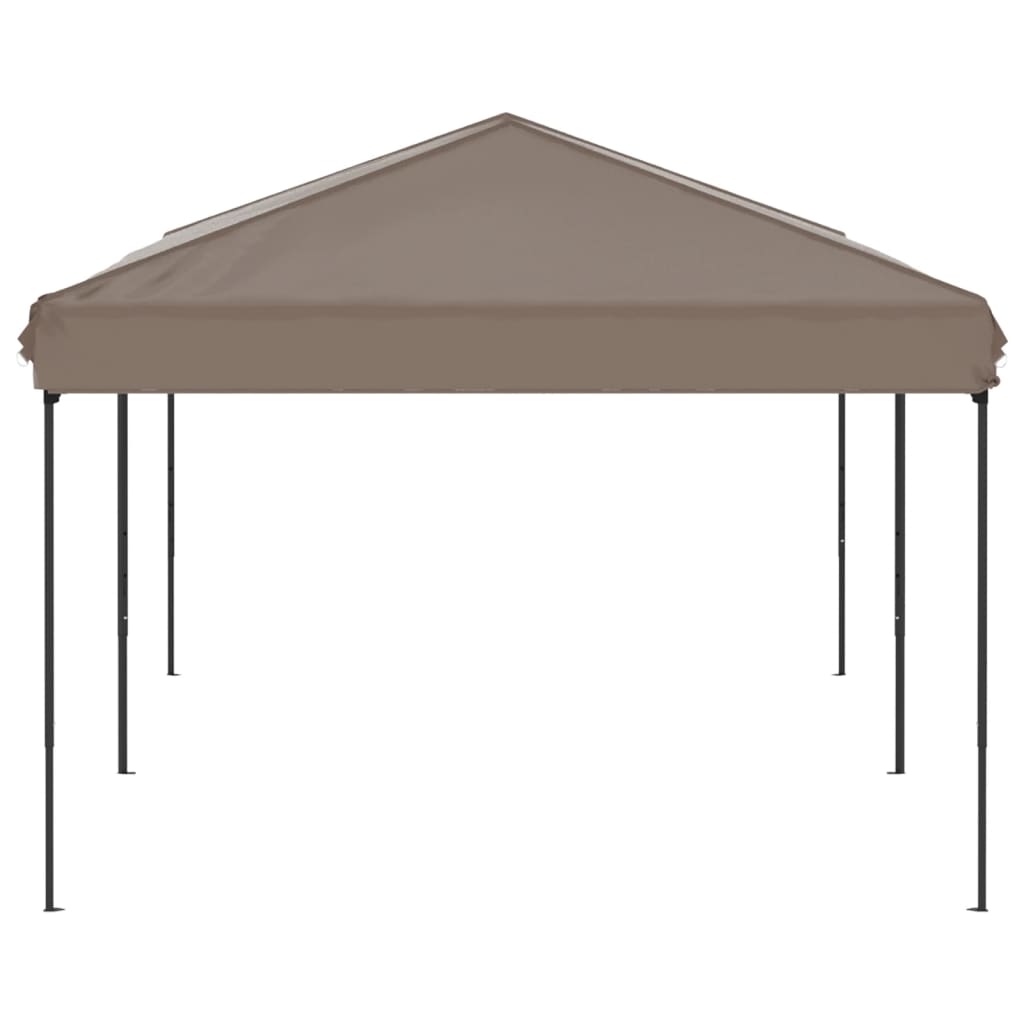 vidaXL Carpa para fiestas plegable gris taupe 3x6 m