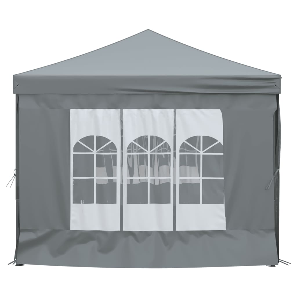 vidaXL Carpa para fiestas plegable con paredes gris antracita 3x6 m