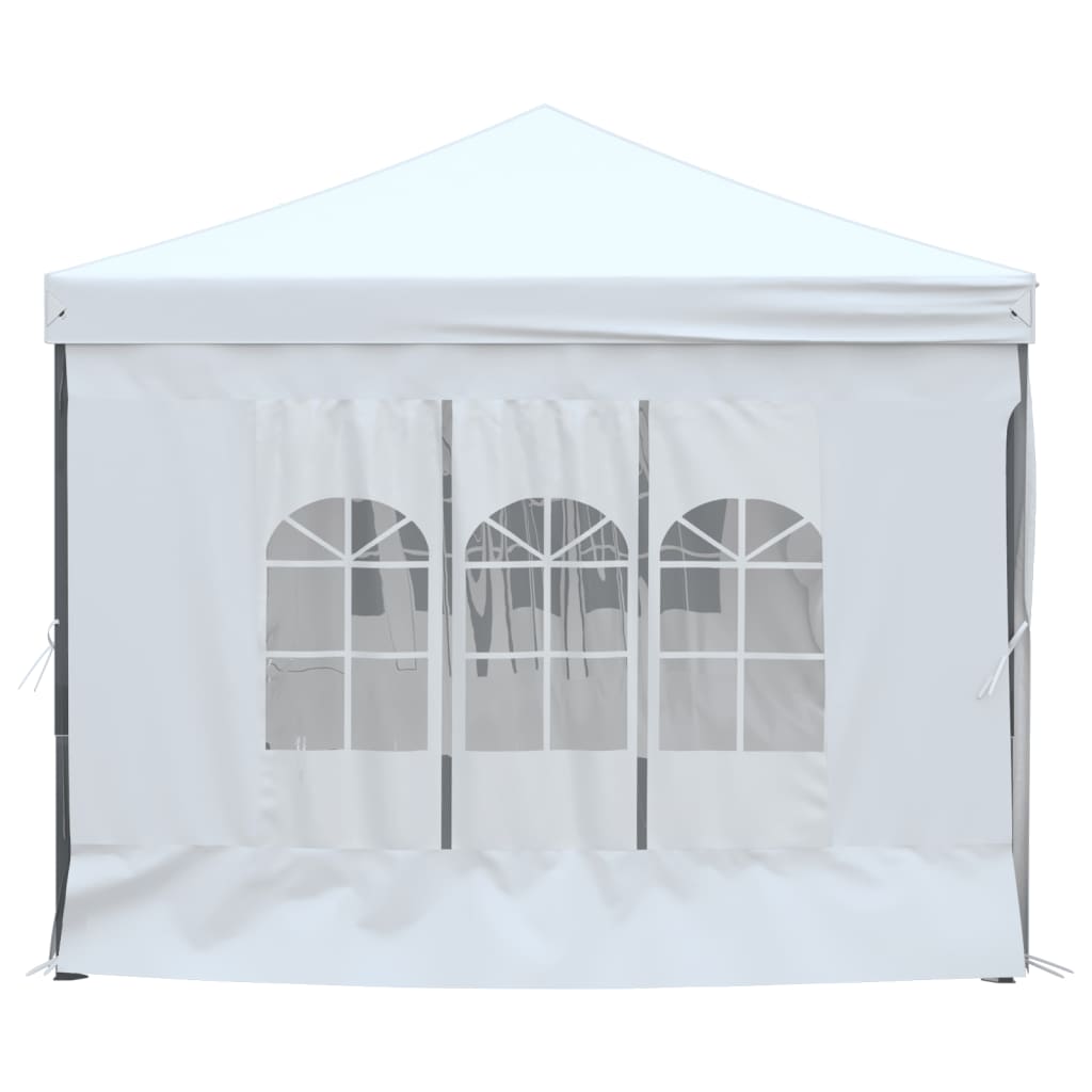 vidaXL Carpa para fiestas plegable con paredes laterales blanca 3x6 m